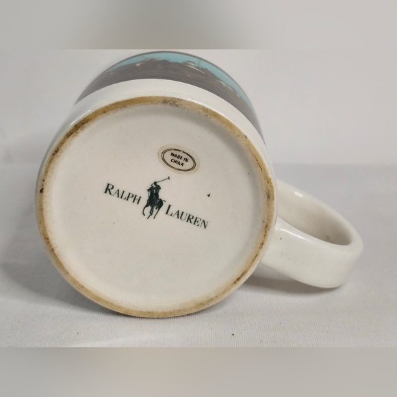 Ralph Lauren Polo Player Thoroughbred Horse Coffee Mug Cup Vtg 1978 Preppy Core - Picture 4 of 5